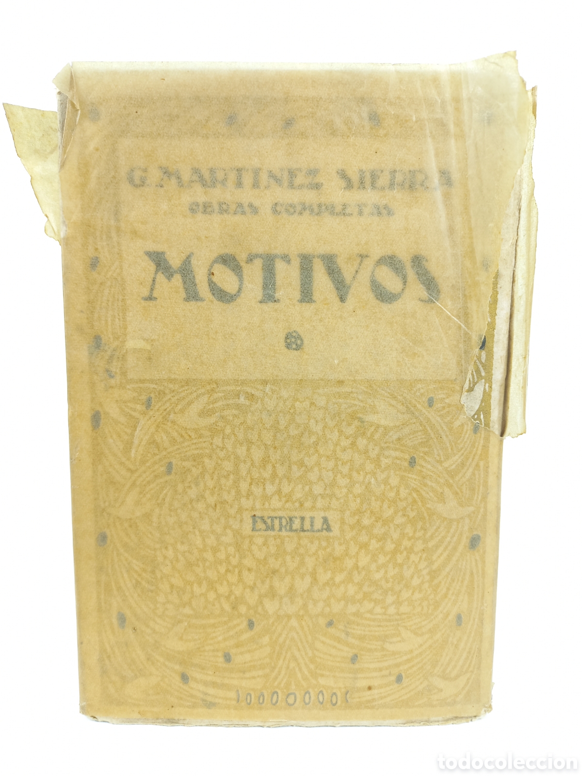 Libros antiguos: Motivos. Gregorio Mart&iacute;nez Sierra. Calleja, Estrella. Precintado.