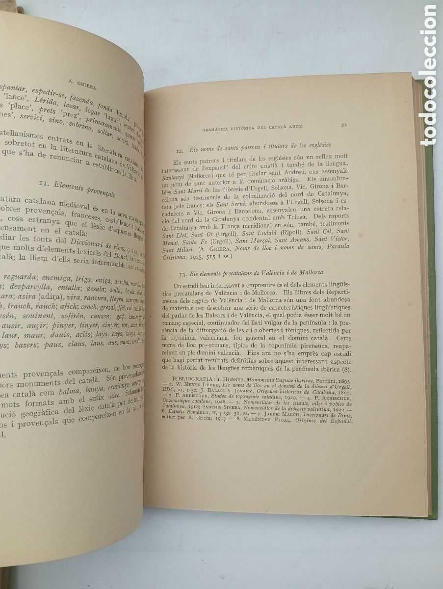 Libros antiguos: Gram&agrave;tica hist&ograve;rica catal&agrave; antic 1931 A Griera - Foto 4