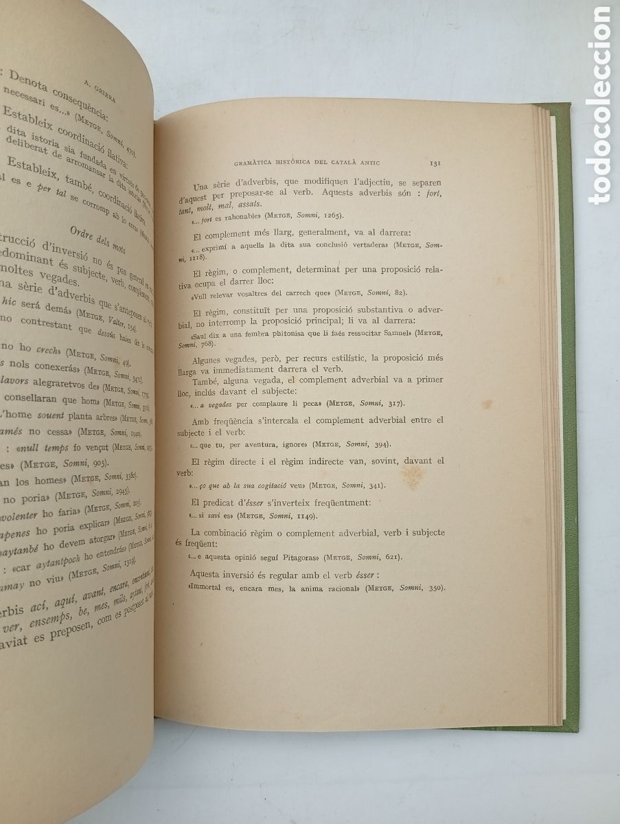 Libros antiguos: Gram&agrave;tica hist&ograve;rica catal&agrave; antic 1931 A Griera - Foto 5