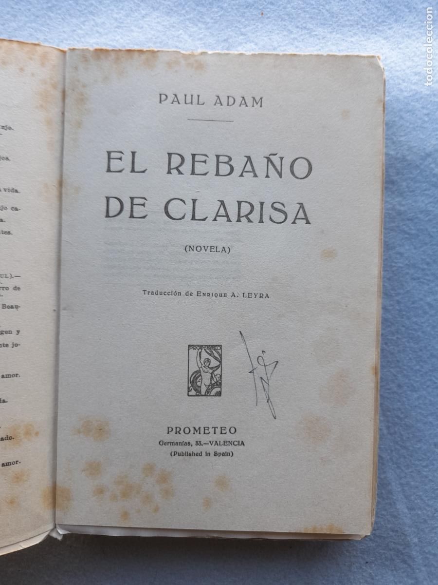 Libros antiguos: El Reba&ntilde;o de Clarisa. Paul Adam. - Foto 3