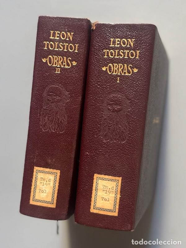 Libros antiguos: Obras completas, Leon Tolstoi - Editorial Aguilar, 1966