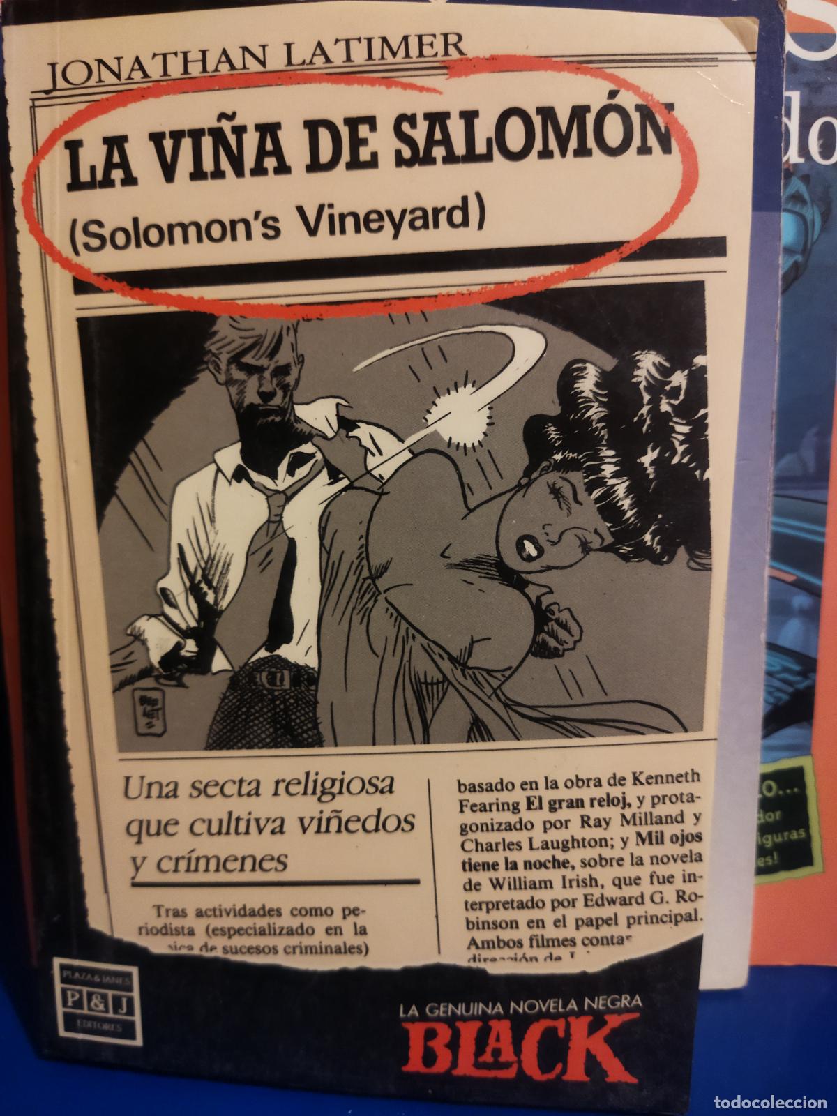 Libros antiguos: La vi&ntilde;a de salomon Jonathan Latimer - Foto 1