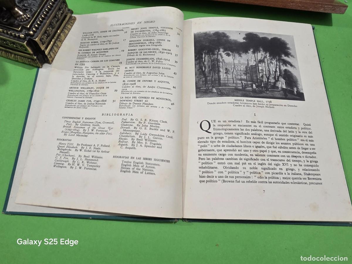 Libros antiguos: &rdquo;&rdquo;ESTADISTAS BRITANICOS&rdquo;&rdquo;...ERNEST BARKER... - Foto 7