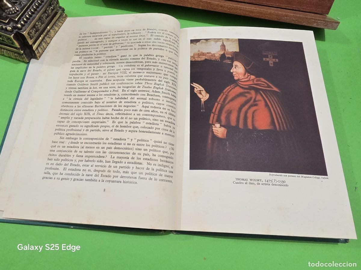 Libros antiguos: &rdquo;&rdquo;ESTADISTAS BRITANICOS&rdquo;&rdquo;...ERNEST BARKER... - Foto 8