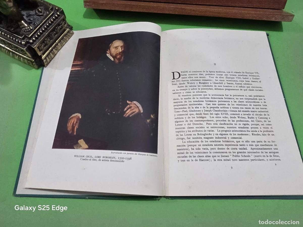 Libros antiguos: &rdquo;&rdquo;ESTADISTAS BRITANICOS&rdquo;&rdquo;...ERNEST BARKER... - Foto 9