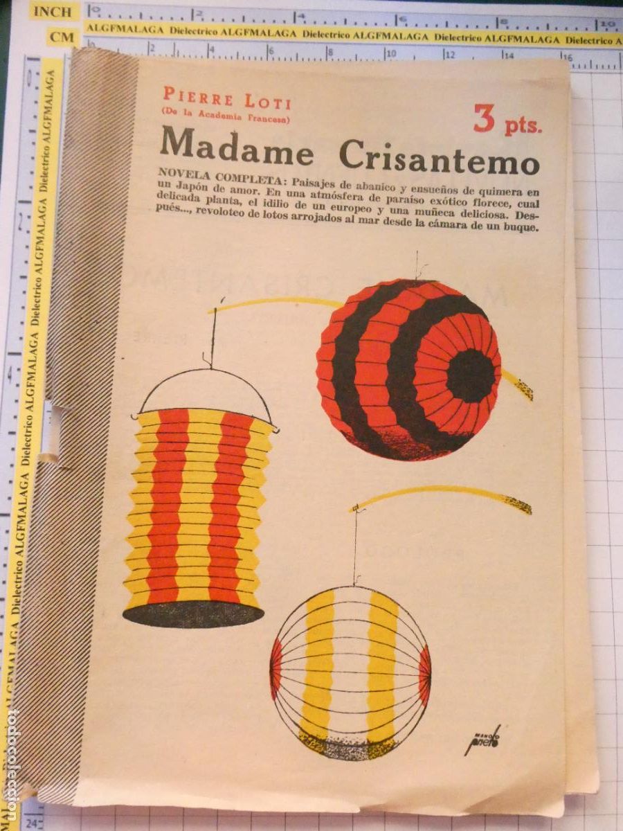 Libros antiguos: REVISTA LITERARIA NOVELAS Y CUENTOS 1122 A&Ntilde;O 1952. NOVELA MADAME CRISANTEMO PIERRE LOTI 80GR