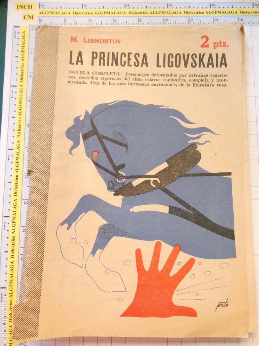 Libros antiguos: REVISTA LITERARIA NOVELAS Y CUENTOS 1084 A&Ntilde;O 1952. NOVELA LA PRINCESA LIGOVSKAIA M. LERMONTOV 50GR