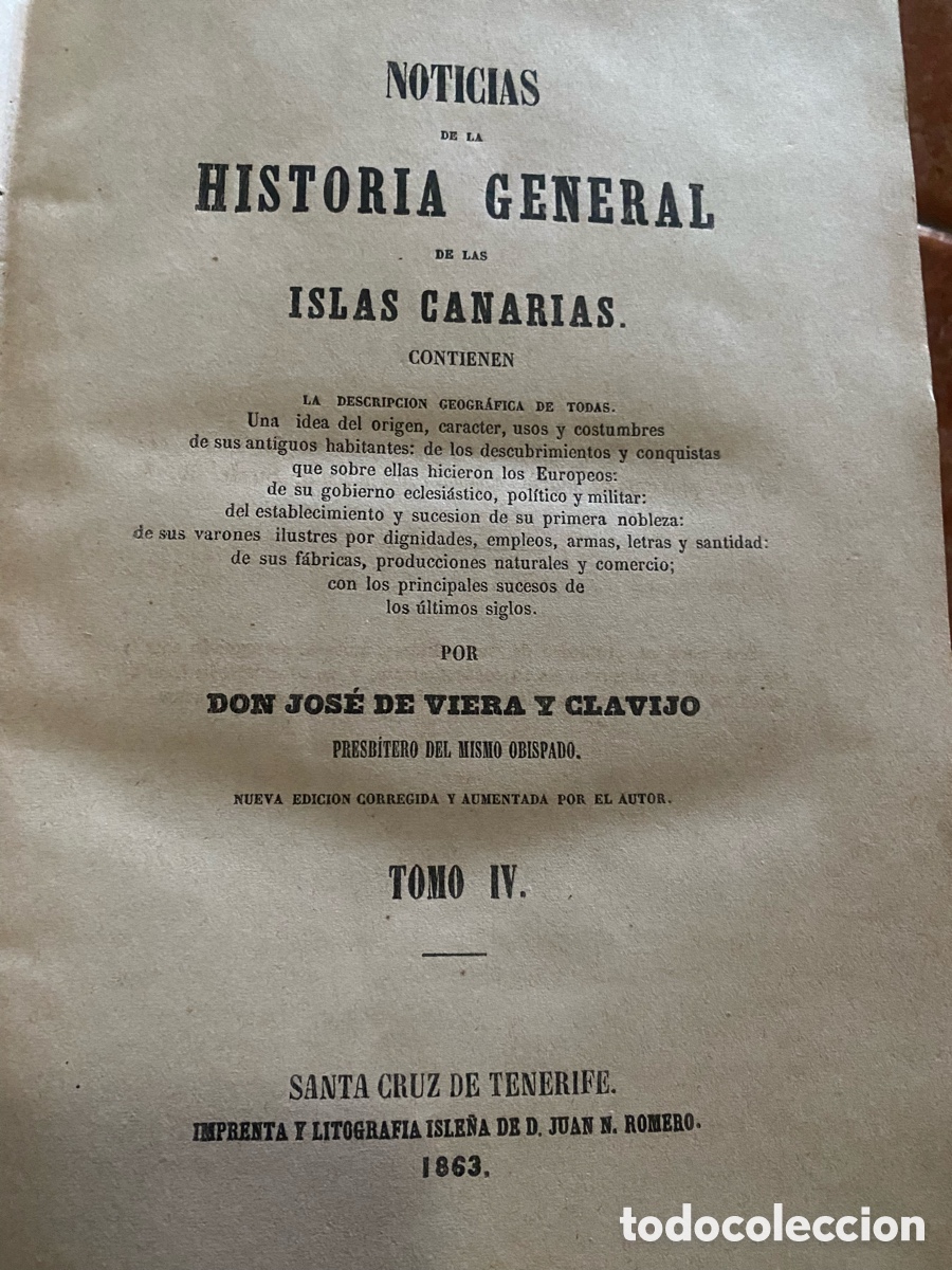 Libros antiguos: Historia de canarias siglo xix - Foto 4