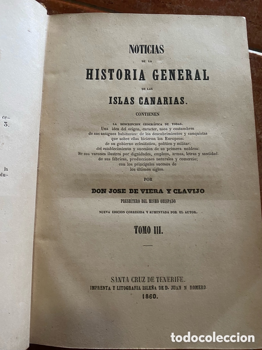 Libros antiguos: Historia de canarias siglo xix - Foto 6