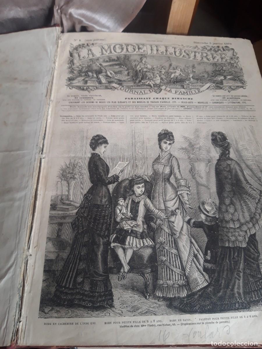 Libros antiguos: Encuadernable Le Mode Ilustree 1879 - Foto 8