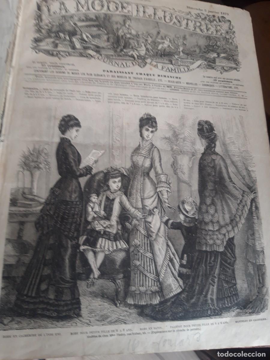 Libros antiguos: Encuadernable Le Mode Ilustree 1879 - Foto 9