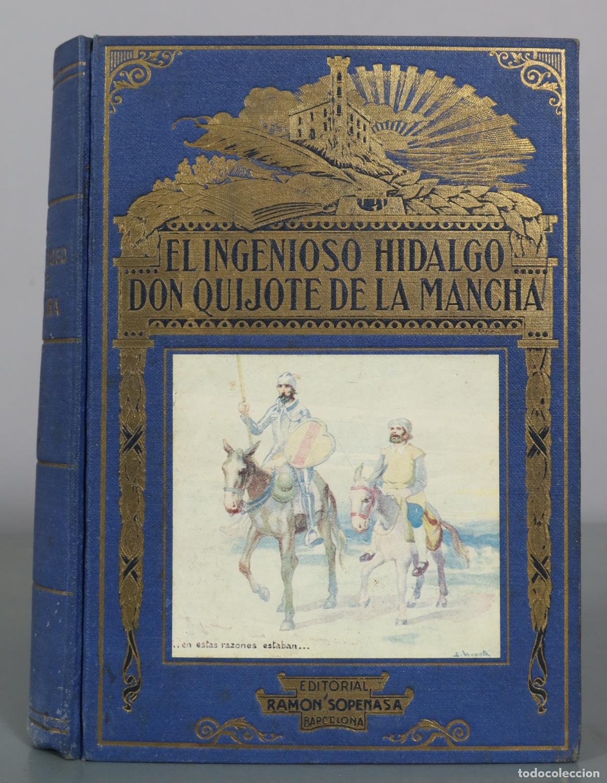 Libros antiguos: El Ingenioso Hidalgo Don Quijote de la Mancha - Miguel de Cervantes Saavedra - Editorial Ram&oacute;n