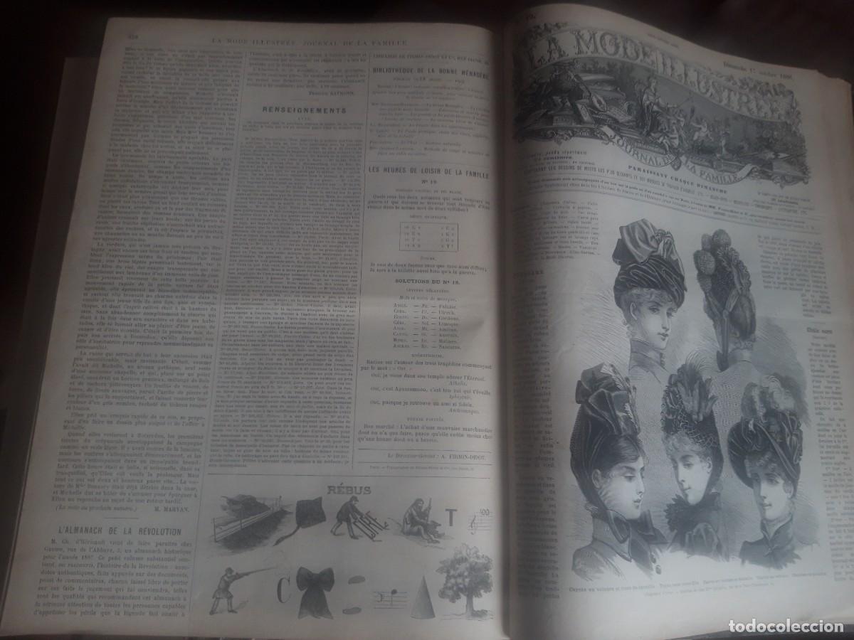 Libros antiguos: Encuadernable Mode Illustree, 1985-6. - Foto 18