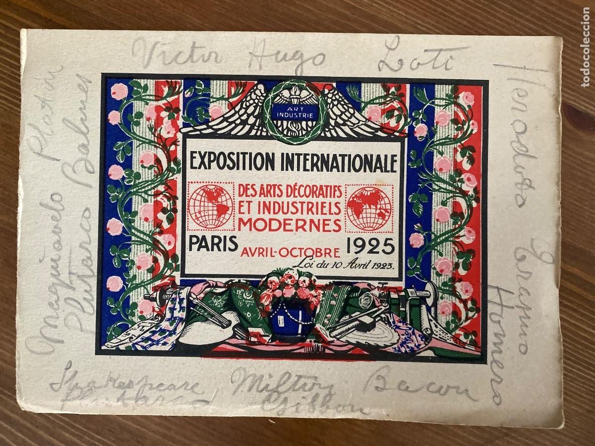 Libros antiguos: EXPOSITION INTERNATIONALE DES ARTS DECORATIES ET INDUSTRIELS MODERNES PARIS AVRIL OCTOBRE 1925