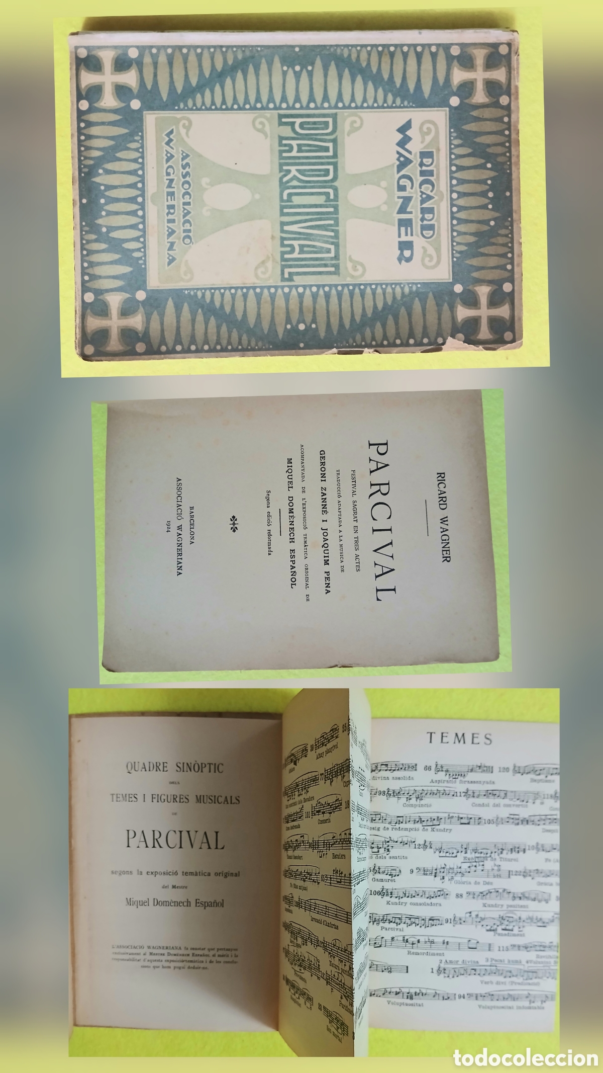 Libros antiguos: Parcival associaci&oacute; wagneriana