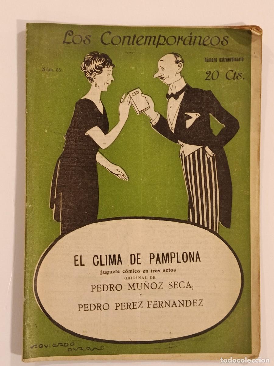 Libros antiguos: EL CLIMA DE PAMPLONA. PEDRO MU&Ntilde;OZ SECA. LOS CONTEMPORANEOS 658. 1921