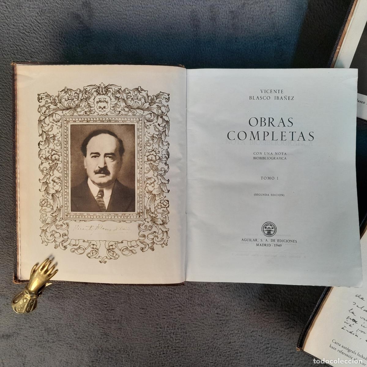 Antiquarische B&uuml;cher: L-7679. OBRAS COMPLETAS DE VICENTE BLASCO IB&Aacute;&Ntilde;EZ (3 TOMOS). A&Ntilde;O 1949