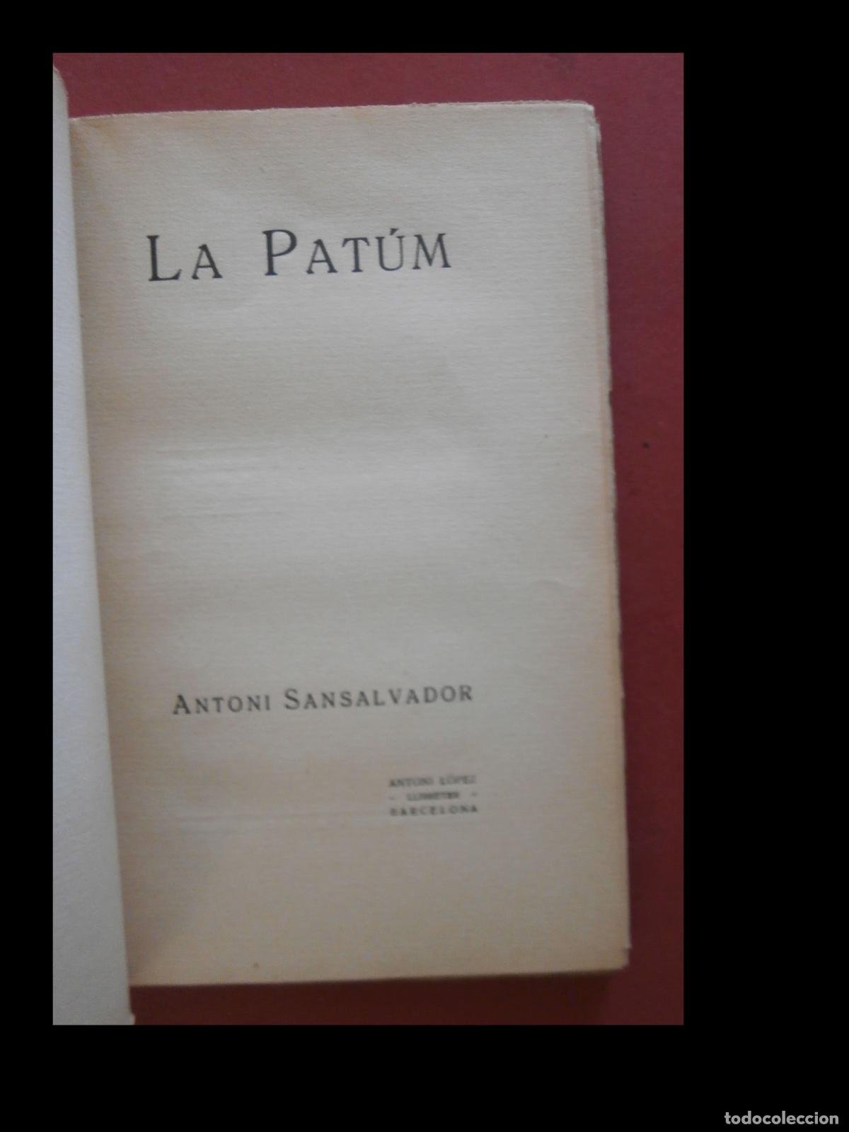 Libros antiguos: La Pat&uacute;m. Antoni Sansalvador