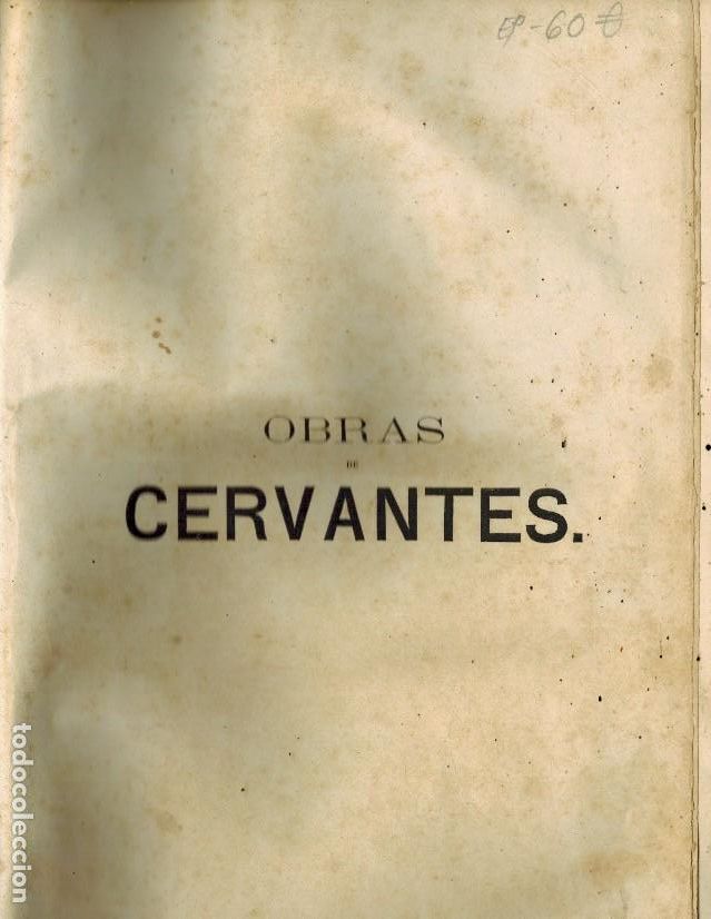 Libros antiguos: OBRAS DE CERVANTES por Gaspar Roig