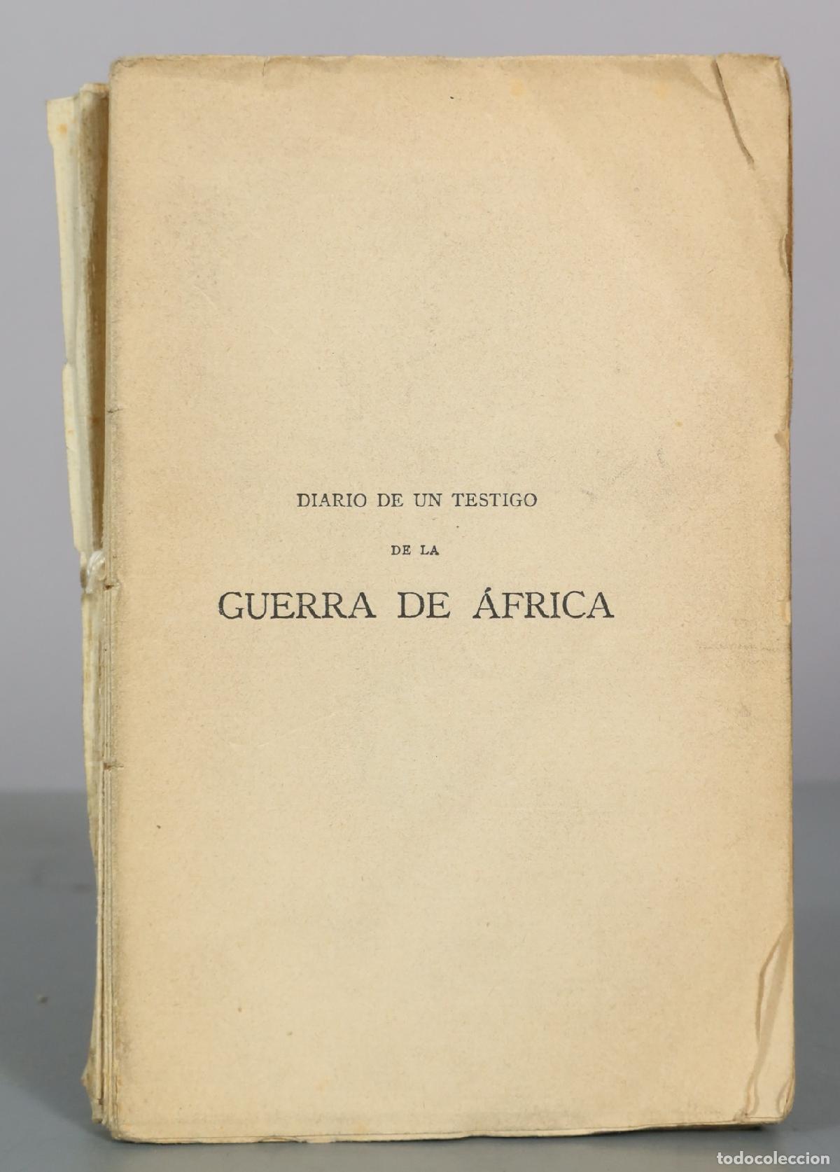 Libros antiguos: Diario de un testigo de la guerra de africa - Pedro Antonio de Alarcon