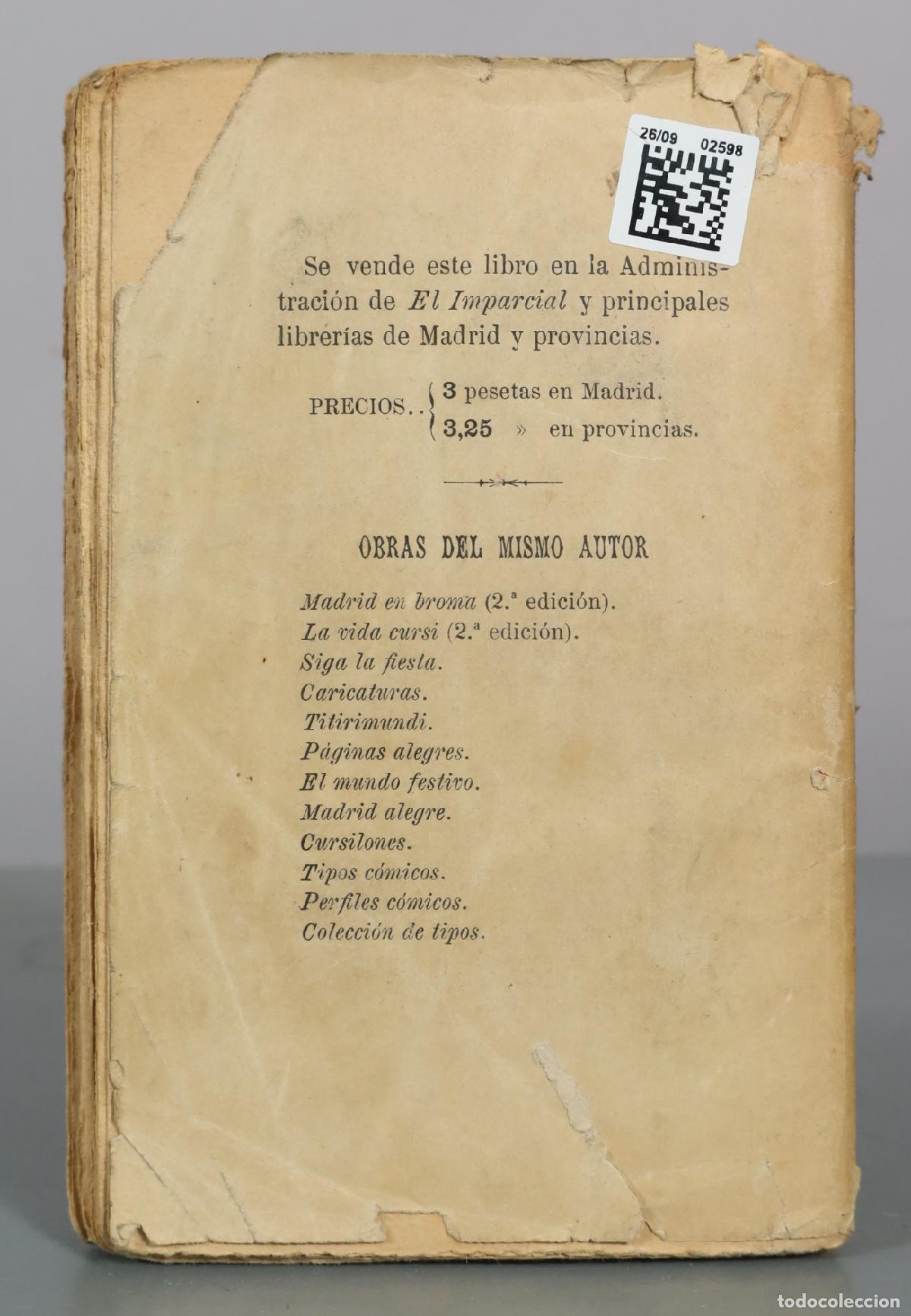 Libros antiguos: La Viuda de Chaparro - Lu&iacute;s Taboada - Administraci&oacute;n de El Imparcial 1899 - Foto 5