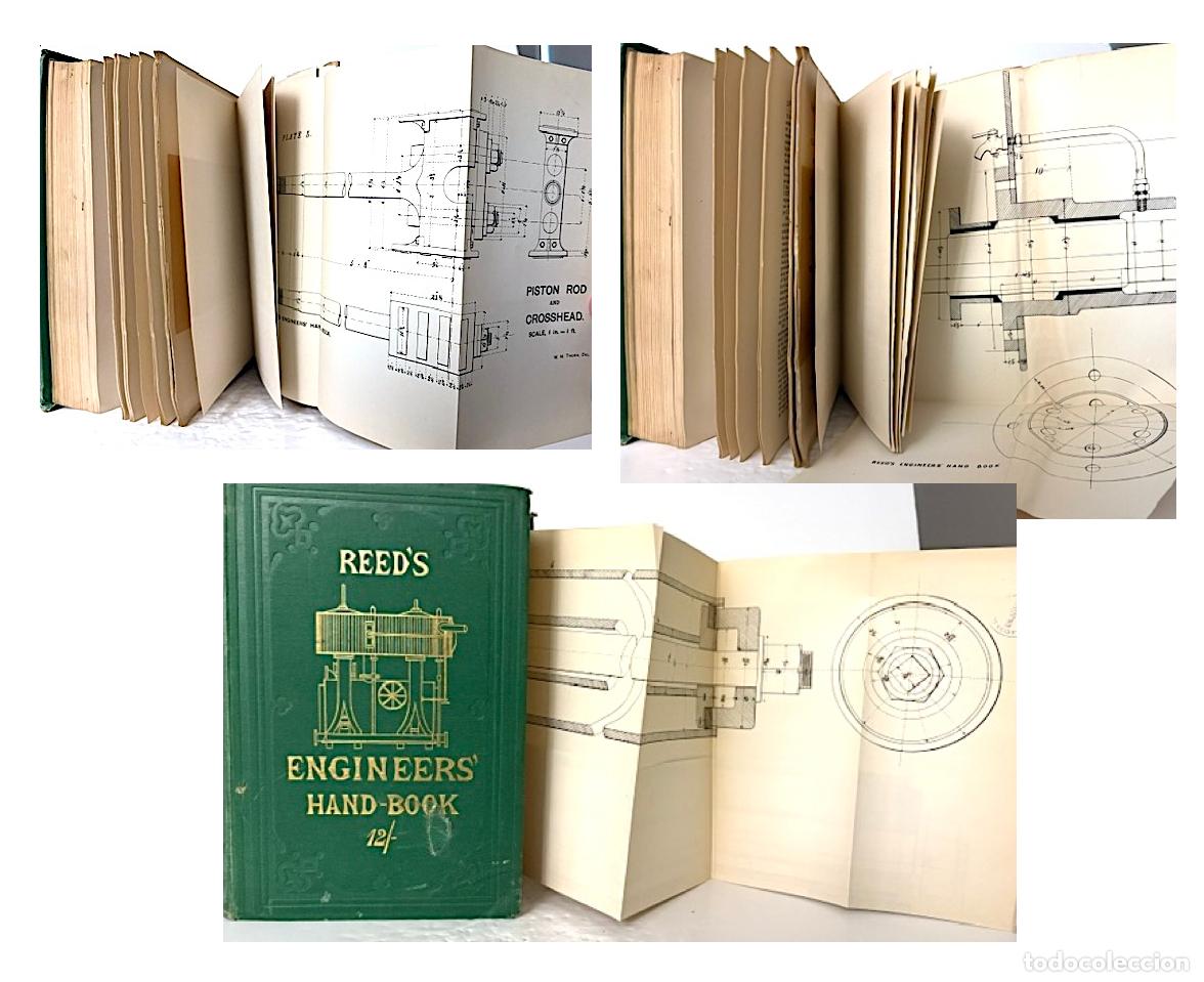Libros antiguos: Manual de ingenier&iacute;a mar&iacute;tima y de vapor para preparaci&oacute;n de maquinistas navales (1889)