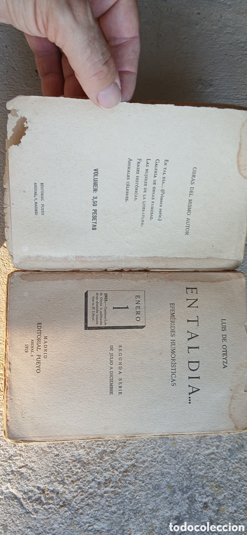 Libros antiguos: Libro antiguo En tal d&iacute;a... Efem&eacute;rides humor&iacute;sticas - Foto 5