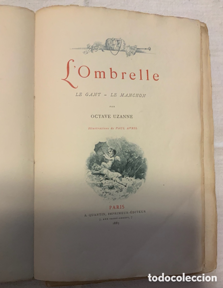 Libros antiguos: LOmbrelle, Octave Uzanne. 1883 - Foto 3