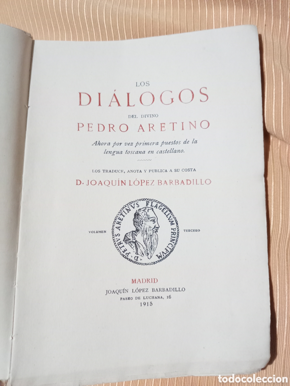Libros antiguos: Los di&aacute;logos del divino Pedro Aretino - Foto 4