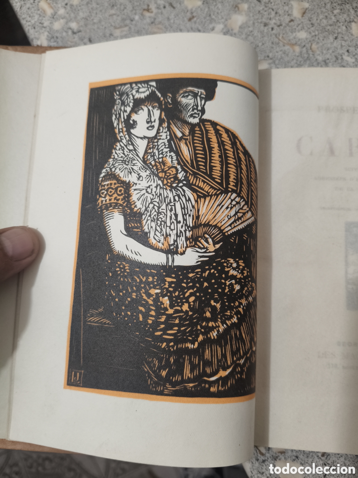 Libros antiguos: CARMEN - Prosper M&eacute;rim&eacute;e (1919) Ed. Georges Cr&egrave;s. Edici&oacute;n Numerada Papel de Rives. Ilustrado por Lou