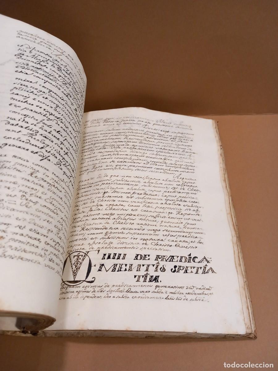 Libros antiguos: ANTIGUO LIBRO EN LAT&Iacute;N FILOSOFIA ?? CON TAPAS DE TRIPA (G) - Foto 11
