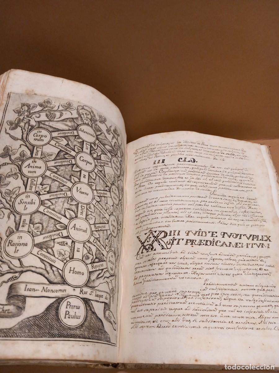 Libros antiguos: ANTIGUO LIBRO EN LAT&Iacute;N FILOSOFIA ?? CON TAPAS DE TRIPA (G) - Foto 12