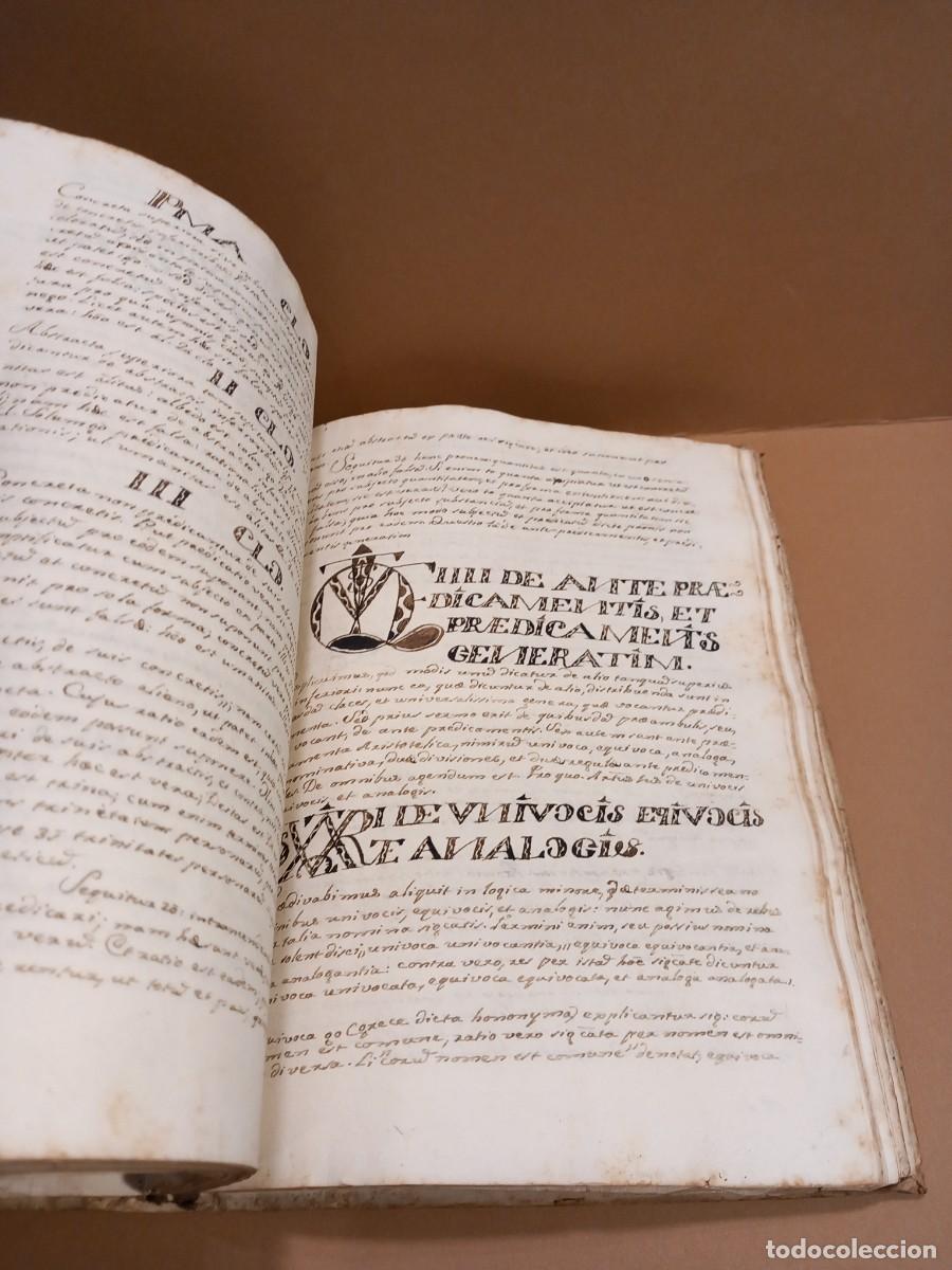 Libros antiguos: ANTIGUO LIBRO EN LAT&Iacute;N FILOSOFIA ?? CON TAPAS DE TRIPA (G) - Foto 13