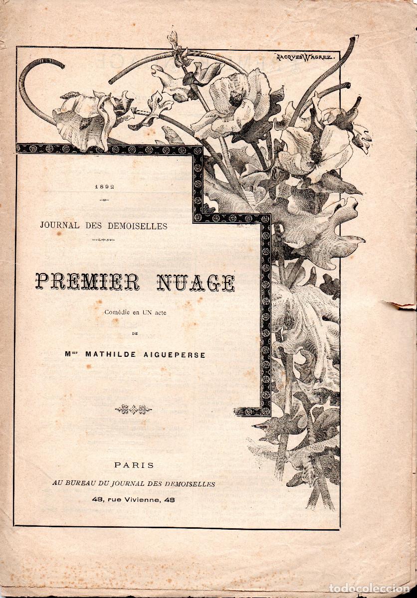 Libros antiguos: Premier Nuage. Com&eacute;die en un acte. 1892.
