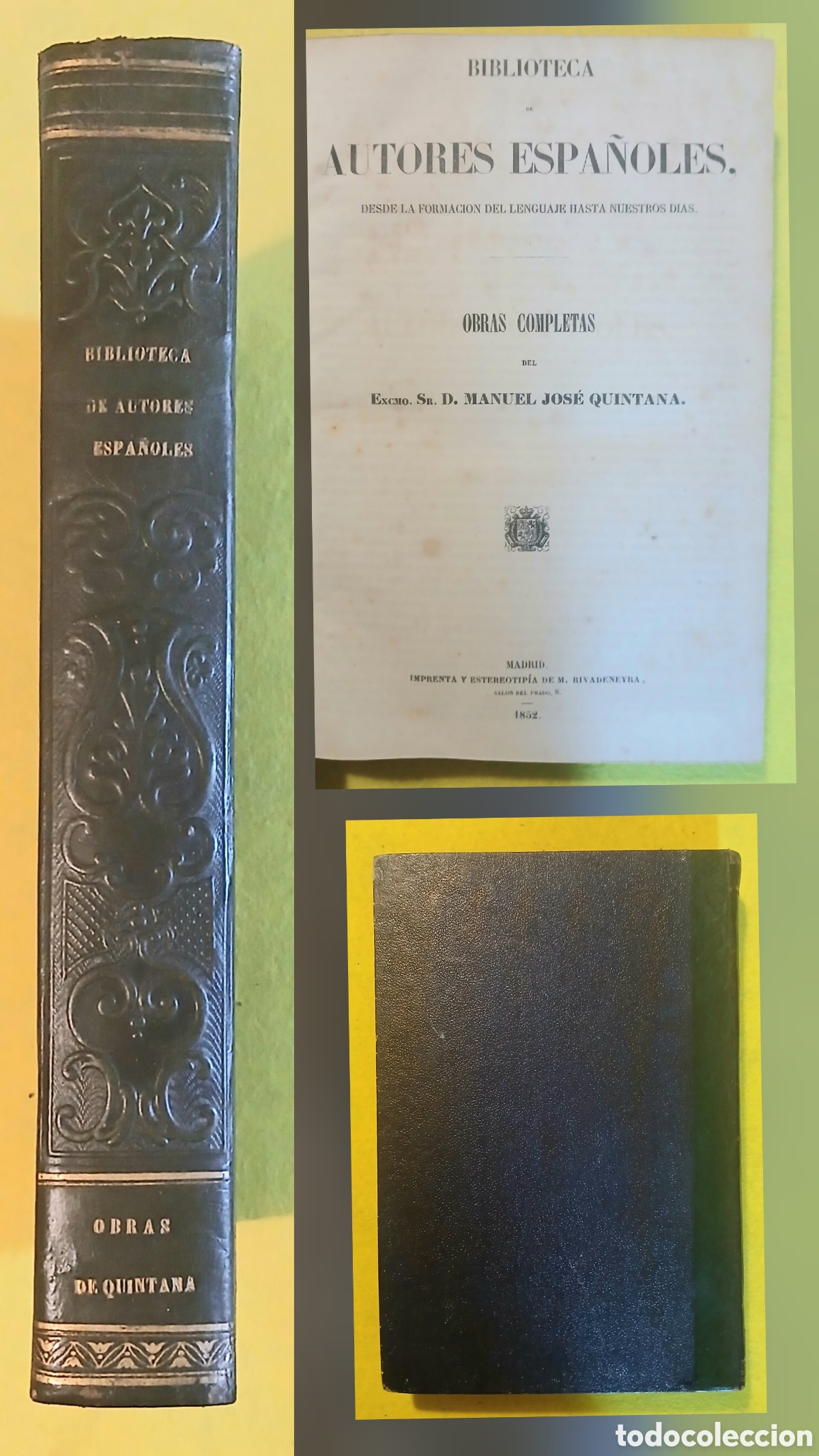 Libros antiguos: OBRAS COMPLETAS DEL EXCMO. SR. D. MANUEL JOS&Eacute; QUINTANA.
