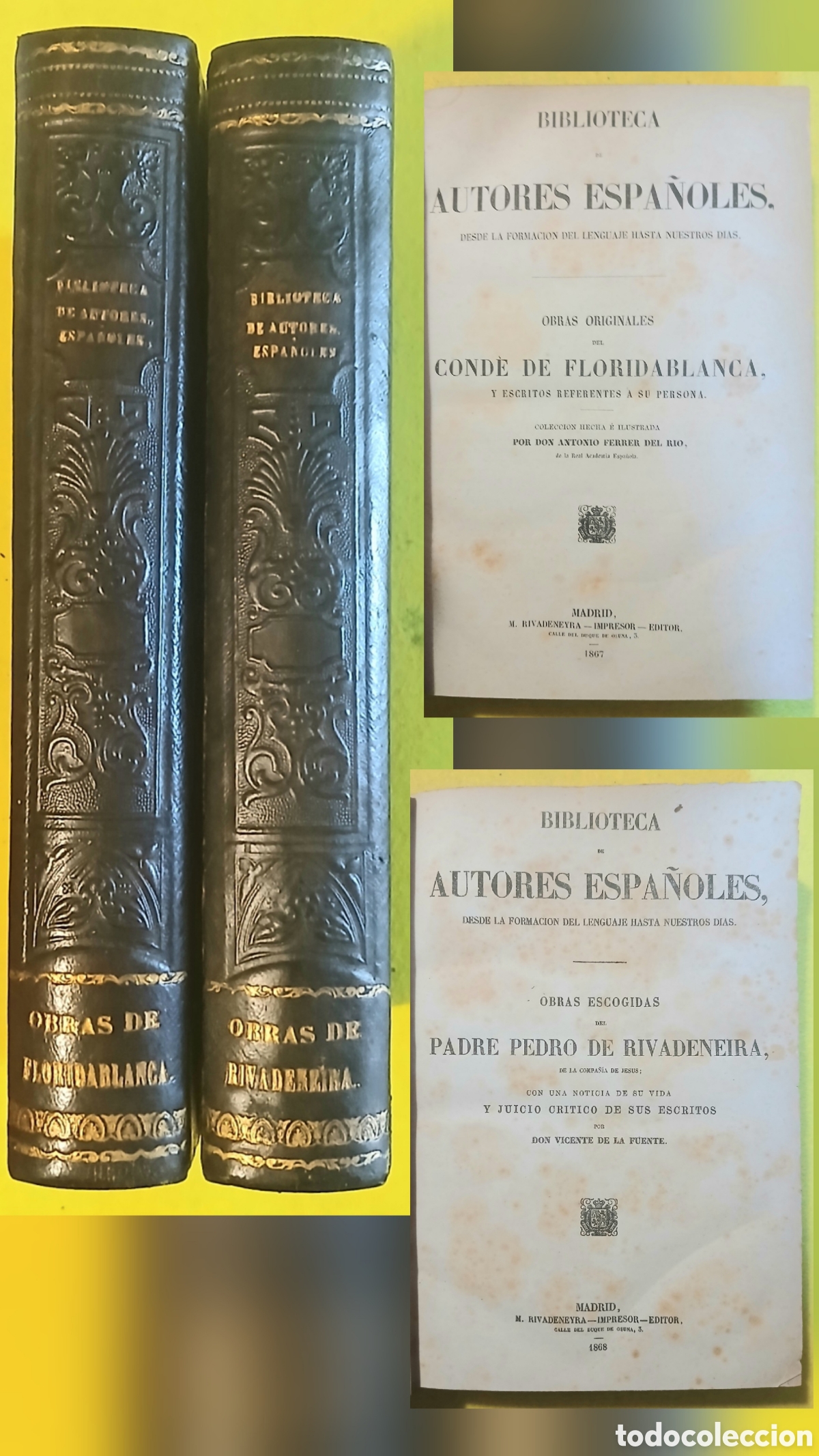 Libros antiguos: Obras originales del Conde de Floridablanca