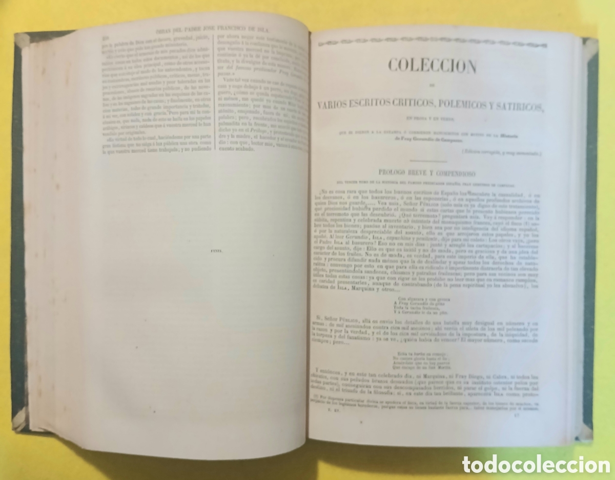 Libros antiguos: Obras escogidas Padre Jos&eacute; Francisco de Isla - Foto 9