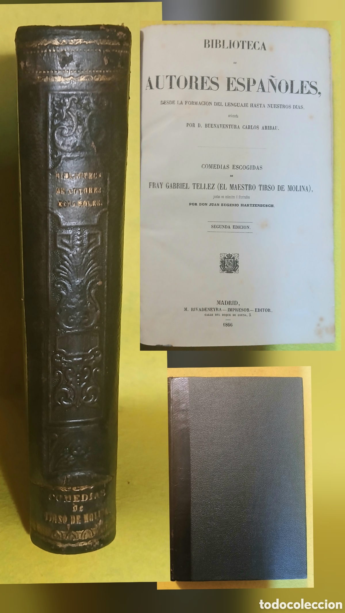 Libros antiguos: Fray Gabriel Tellez, el maestro Tirso de Molina.