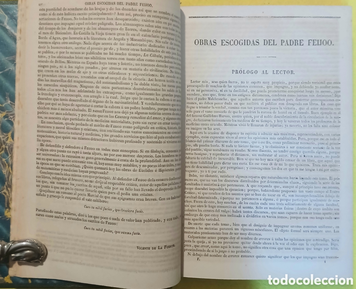 Libros antiguos: PADRE FRAY BENITO JER&Oacute;NIMO FEIJOO Y MONTENEGRO - Foto 6
