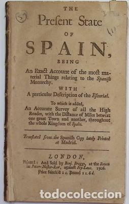 Libros antiguos: The prefent State of Spain