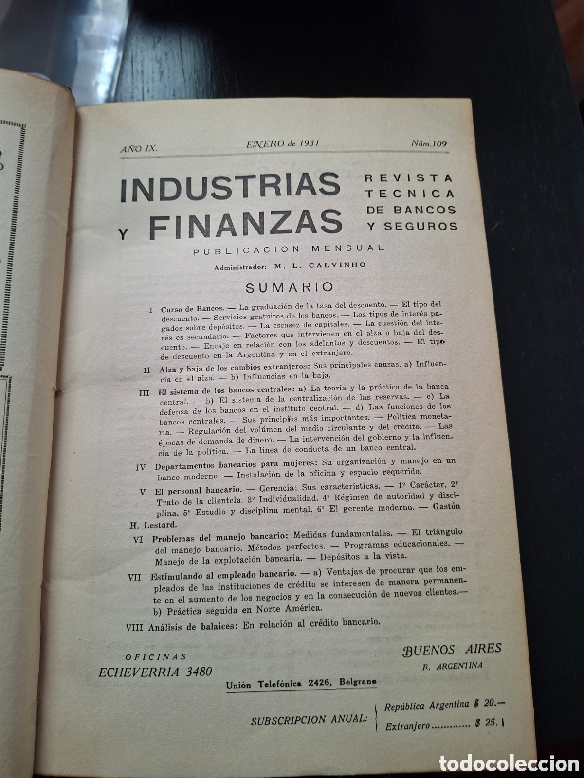 Libros antiguos: INDUSTRIAS Y FINANZAS 1.931 - Foto 2
