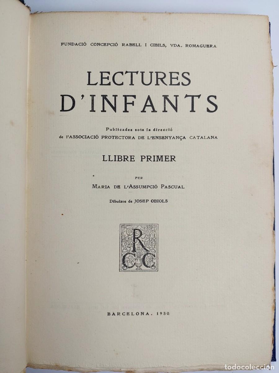 Libros antiguos: Lectures d'infants - M.&ordf; de l'Assumpci&oacute; Pascual; Lola Anglada , Josep Obiols- Peper de fil 1930-31