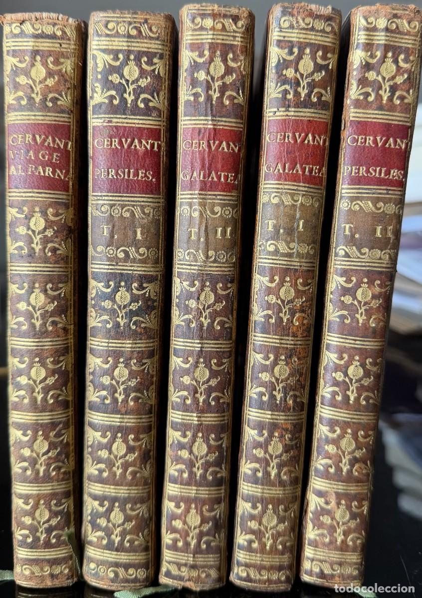 Libros antiguos: Cervantes. Los seis libros de la Galatea. Sancha, 1784 - Foto 4
