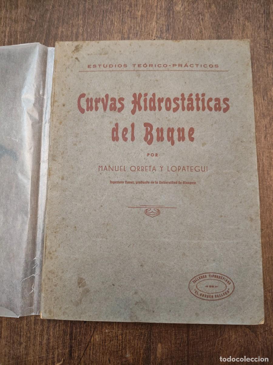 Libros antiguos: Manuel Orbeta Lopategui. 1935. Curvas Hidrost&aacute;ticas del Buque.
