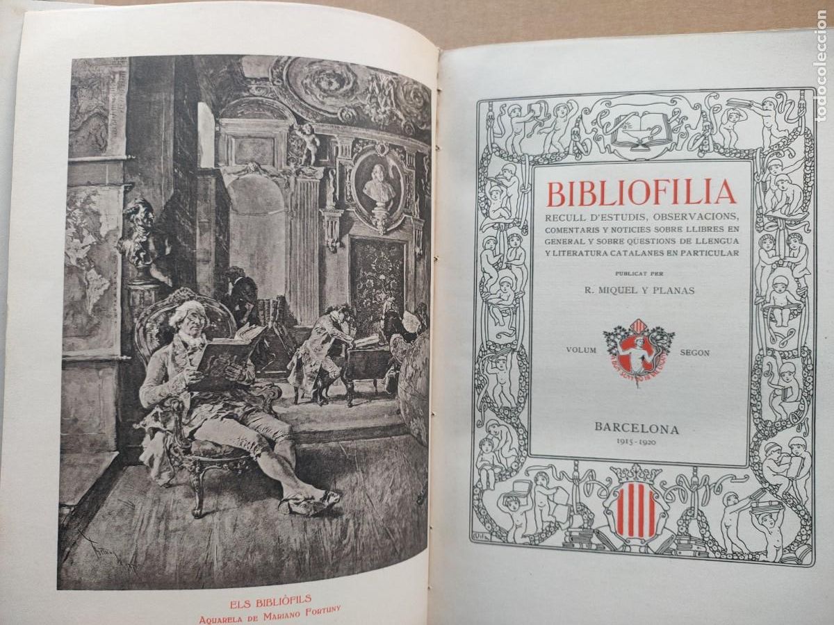 Libros antiguos: Miquel Planas bibliofilia volumen segundo 1915-1920