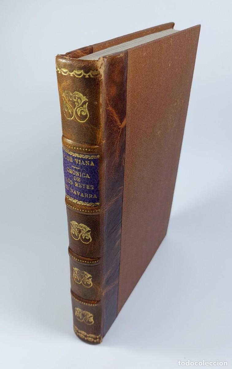 Libros antiguos: Cr&oacute;nica de los reyes de Navarra. Pr&iacute;ncipe de Viana. Jos&eacute; Yanguas y Miranda - Pamplona 1843