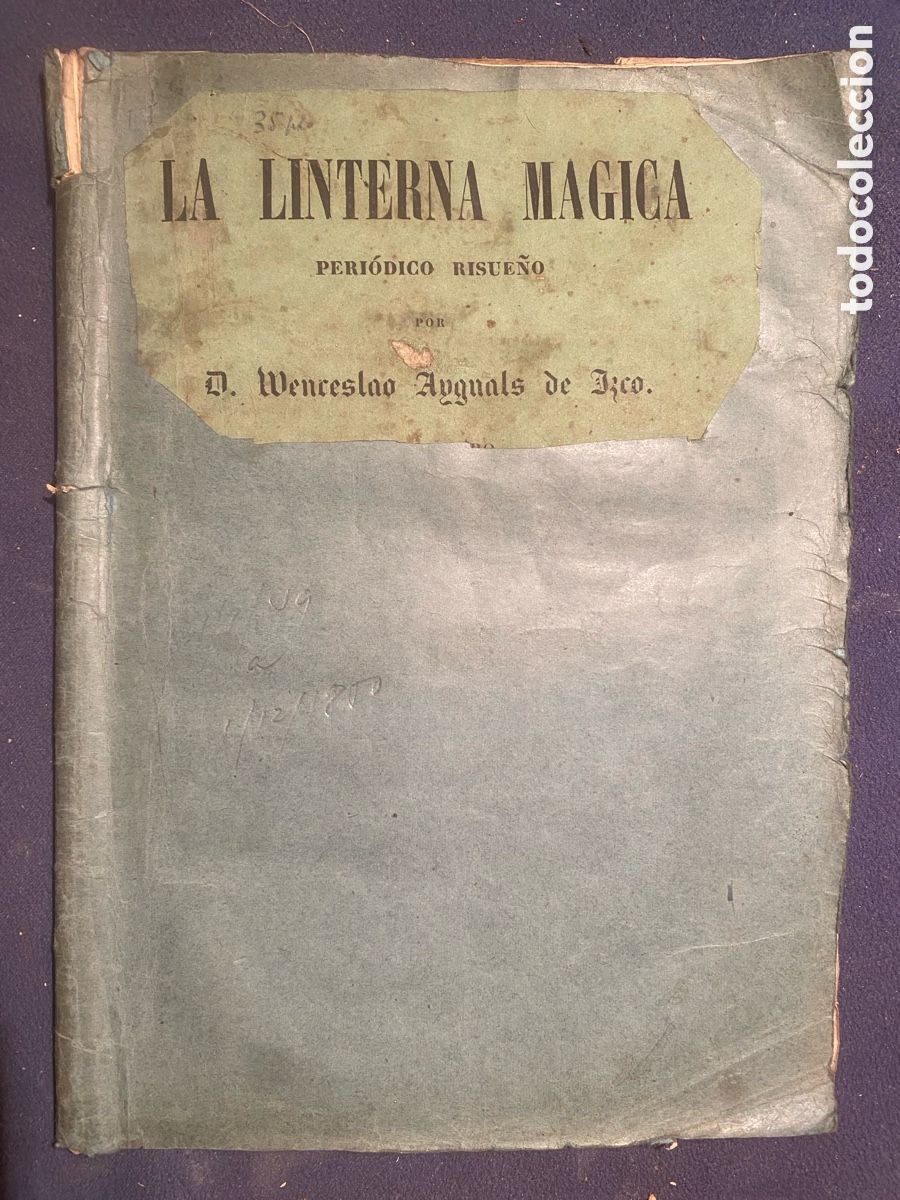 Libros antiguos: WENCESLAO AYGUALS DE IZCO: - LA LINTERNA M&Aacute;GICA. PERI&Oacute;DICO RISUE&Ntilde;O (1 A 12 FUNCI&Oacute;N) - (1829)