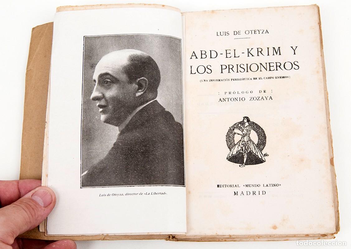 Libros antiguos: LUIS DE OTEYZA - ABD-EL-KRIM Y LOS PRISIONEROS - Foto 3