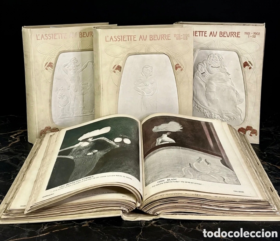Libros antiguos: T&iacute;tulo: L'ASSIETTE AU BEURRE - Colecci&oacute;n completa 1901-1908 n&ordm;1-364 - 7 vols editor - Steinlen