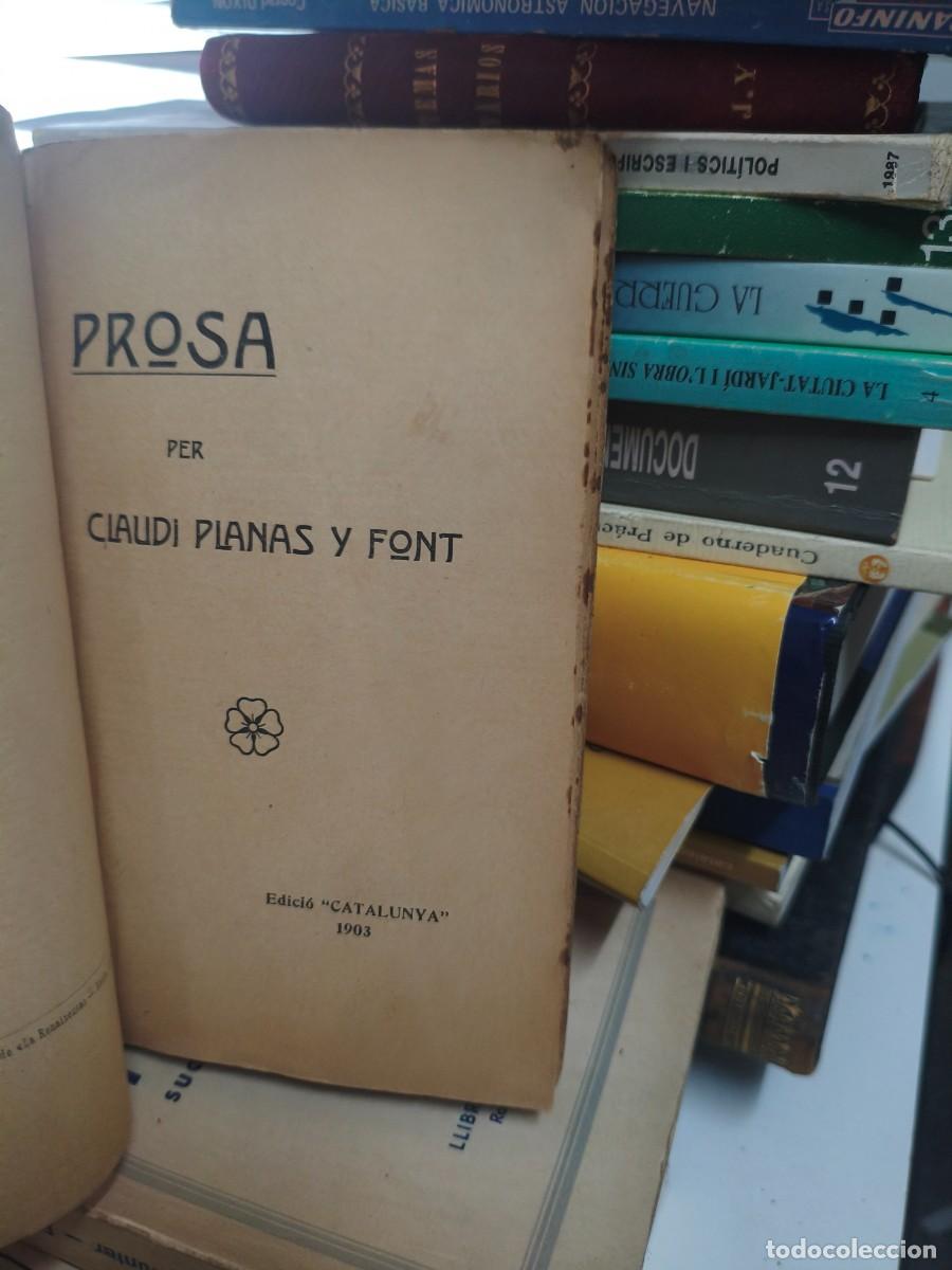 Libros antiguos: PROSA - PLANAS FONT, CLAUDI - Foto 2